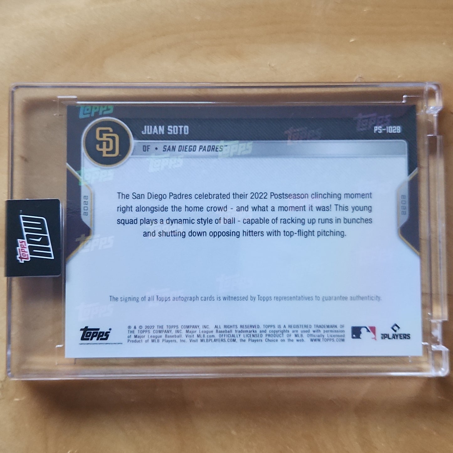 Topps Now PostSeason Jaun Soto Auto Blue 19/49 #PS-102B