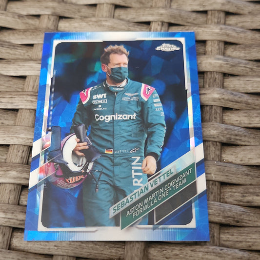 Topps Chrome Blue Saphire Sebastian Vettel #23