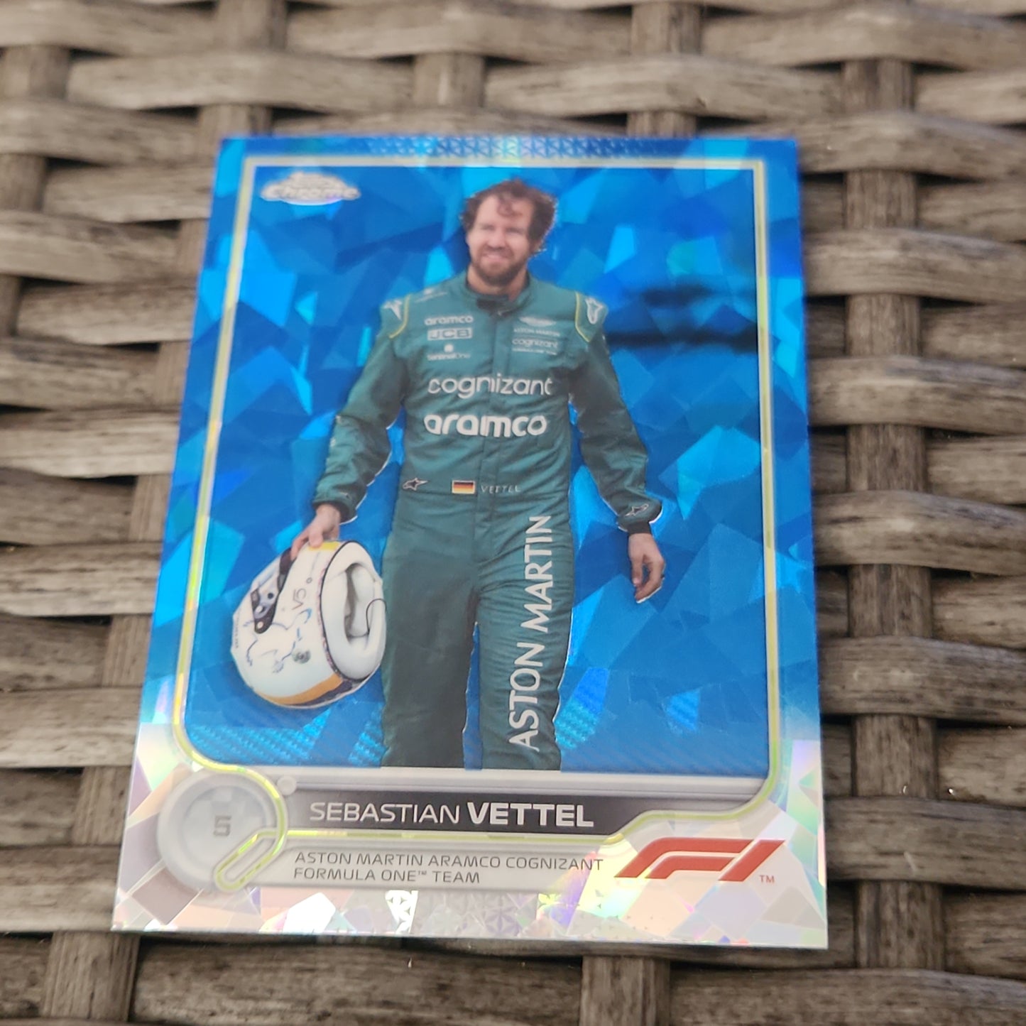 Topps Chrome Blue Saphire Sebastian Vettel #10