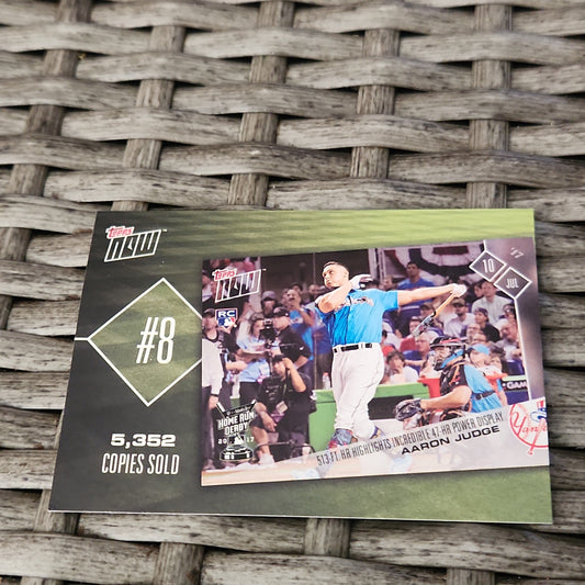 Topps Now #8 Of 5,352 Copies Sold Home Run Berbey Aaron Judge RC #TN-8