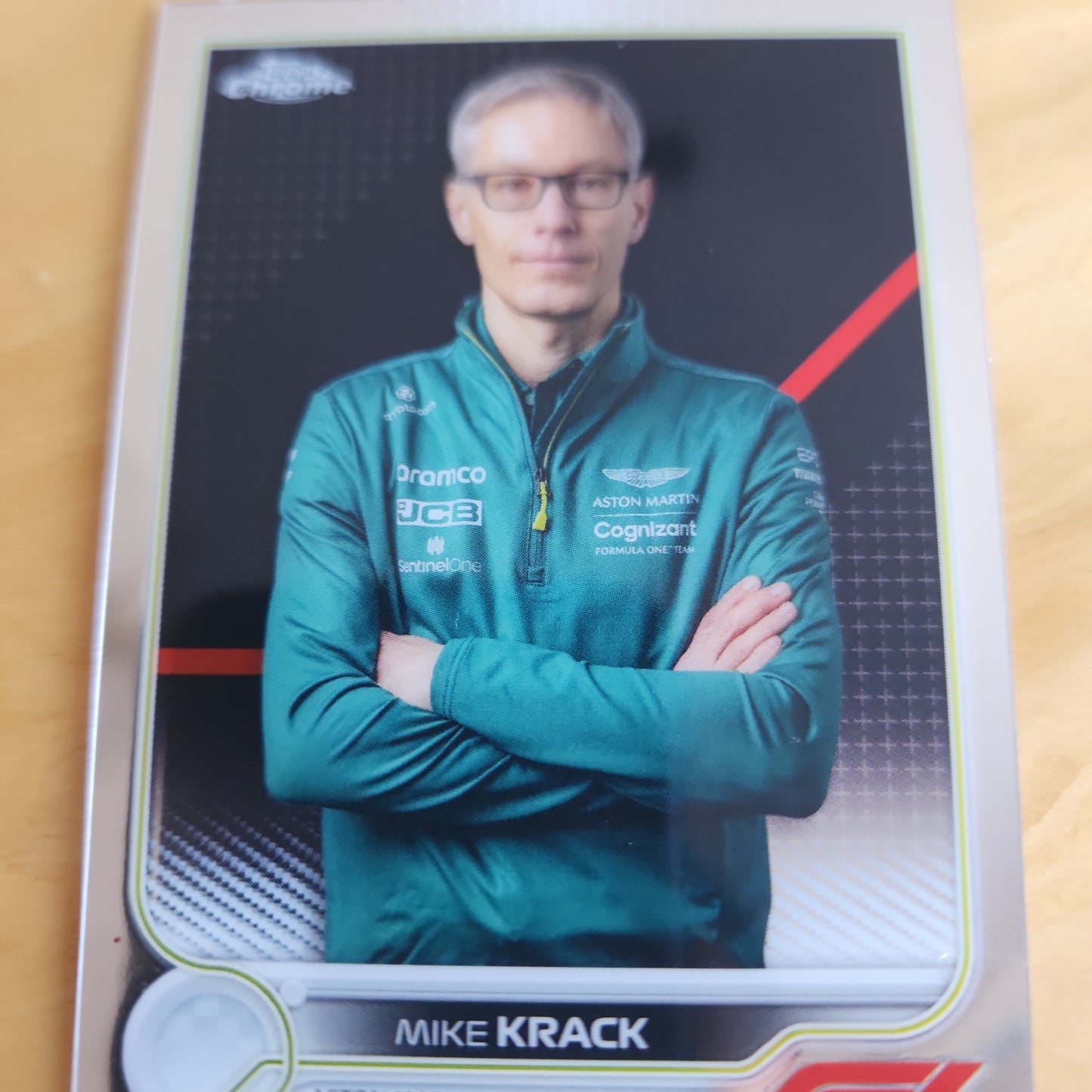 2022 Topps Chrome F1 Mike Krack Refractor #101 Aston Martin Aramco Cognizant Formula One Team