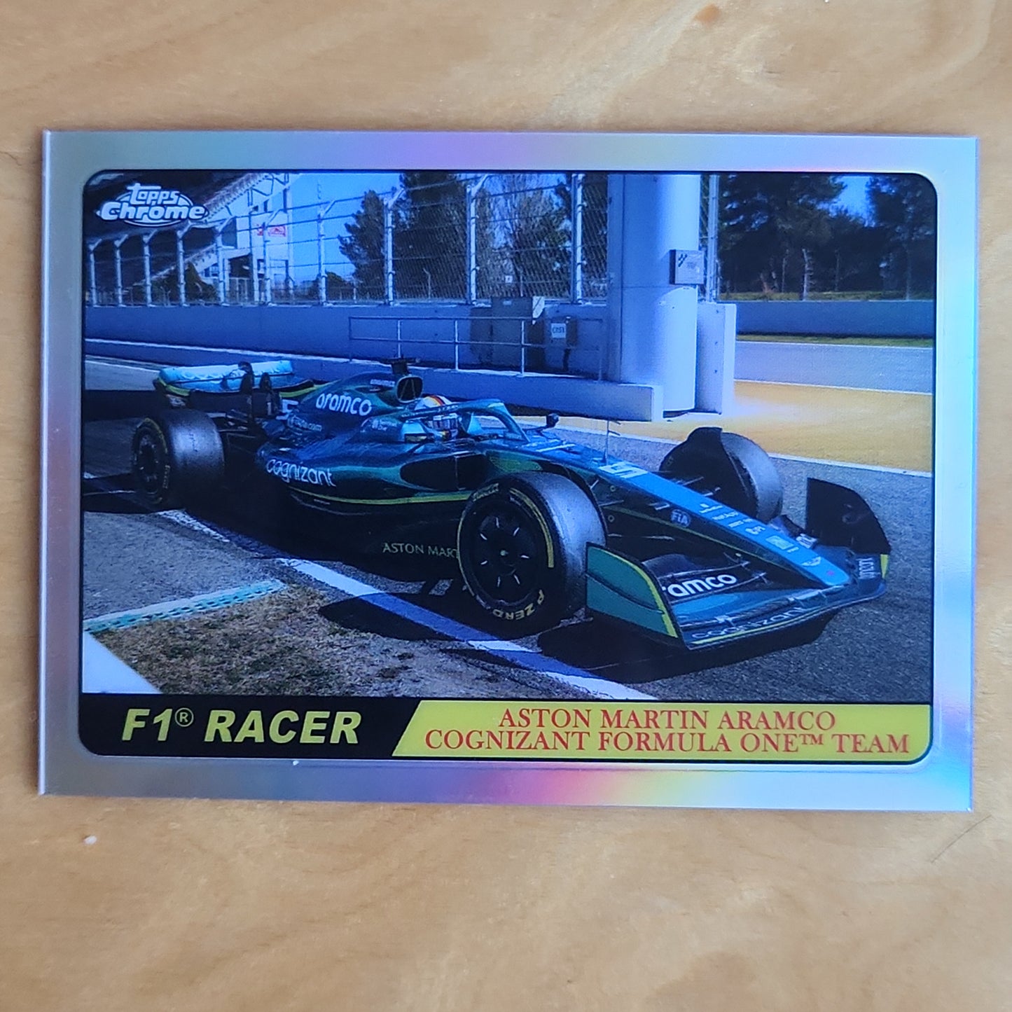 2022 Topps Chrome F1 Sebastion Vettel Car Refractor #T68-SV Aston Martin Aramco Cognizant Formula One Team