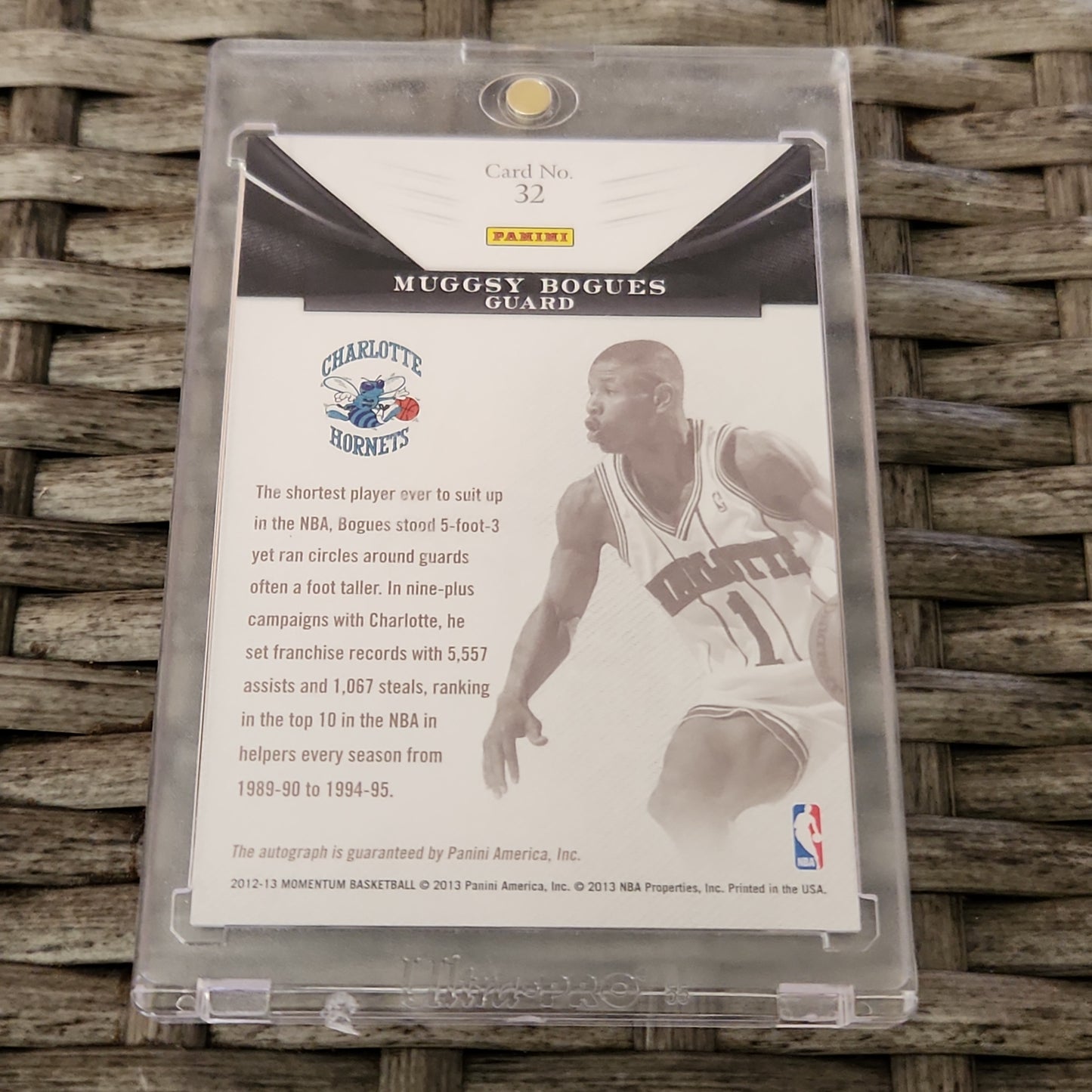 Panini Monumental Marks Muggsy Bogues Auto 107/149 #32