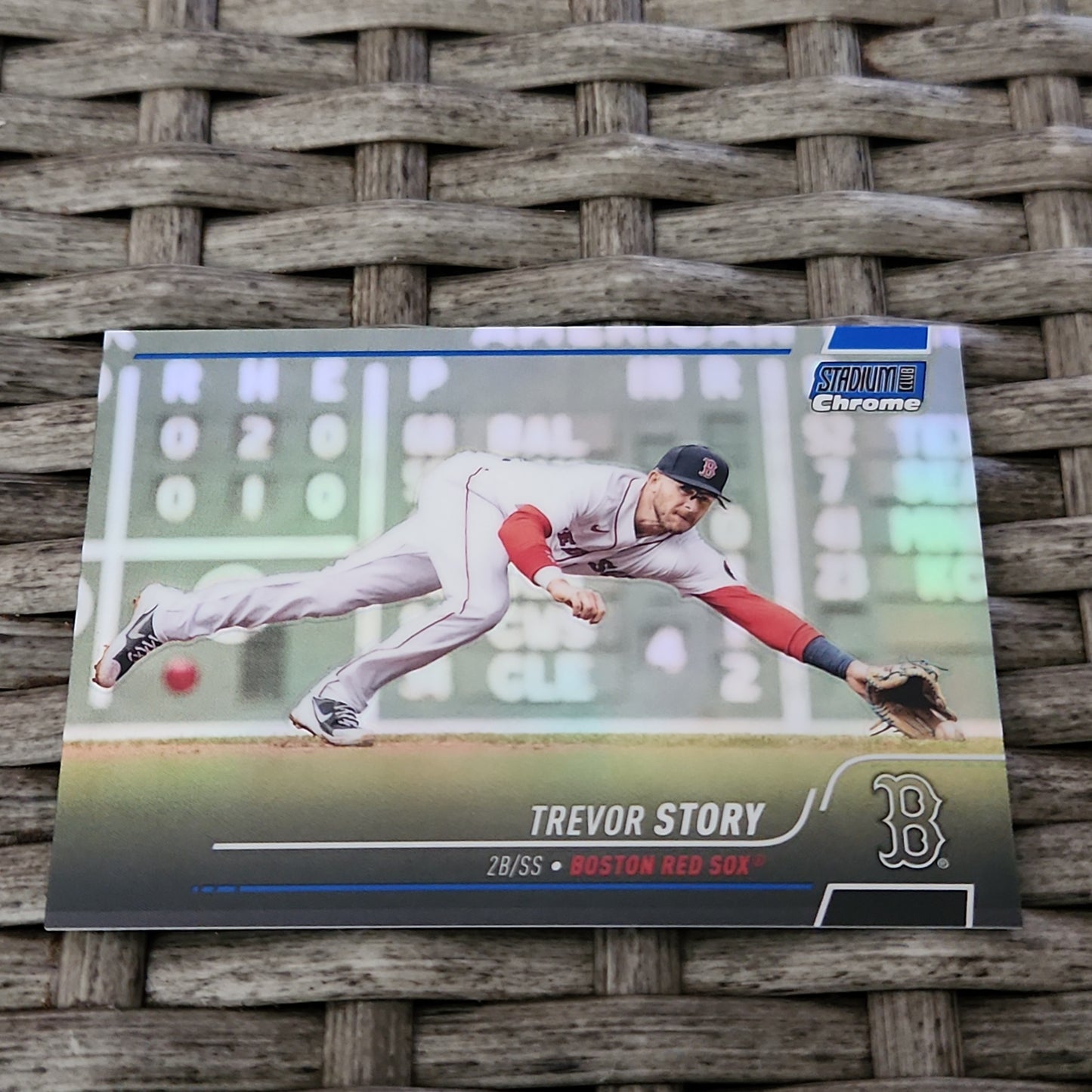 Topps Stadium Chrome Blue Trevor Story 157/199 #245