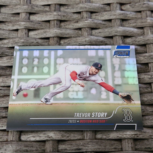 Topps Stadium Chrome Blue Trevor Story 157/199 #245