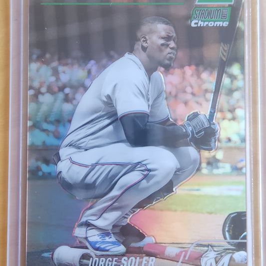 2022 Topps Stadium Club Chrome Jorge Soler 66/99 #111 Miami Marlins
