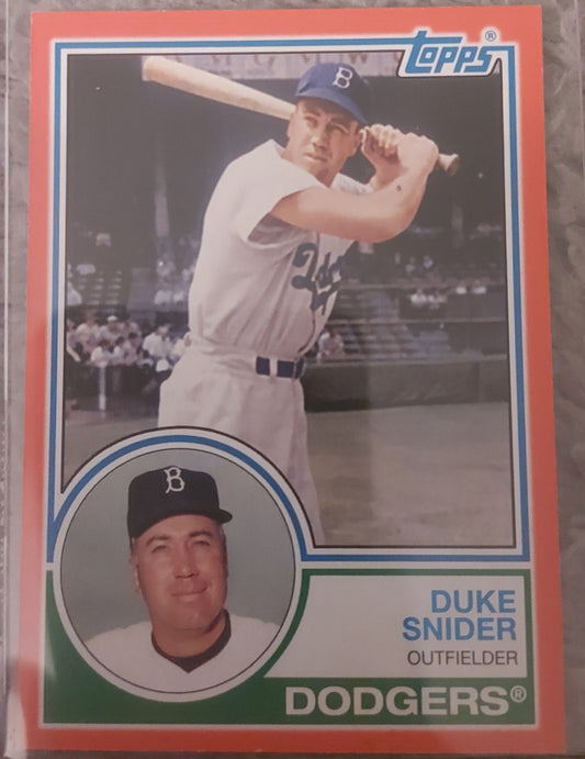 Red Topps Duke Snider from Dodgers 23 of 75 #166
