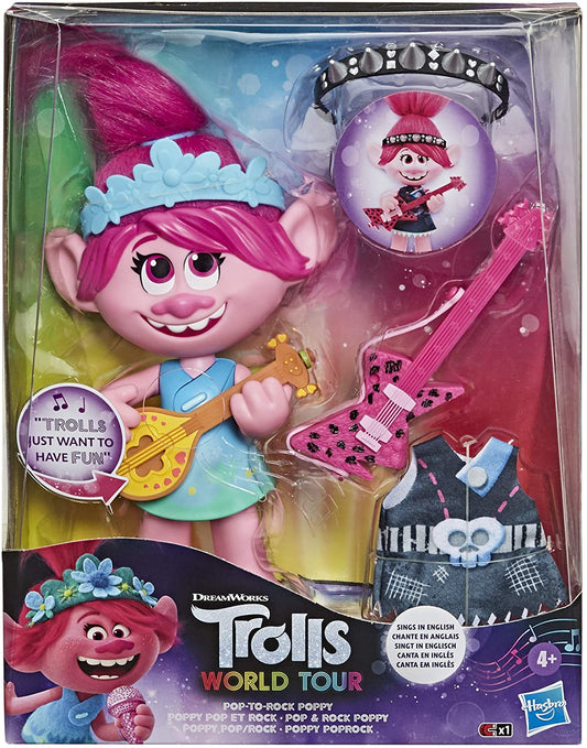Trolls World Tour Pop and Rock Poppy Toy