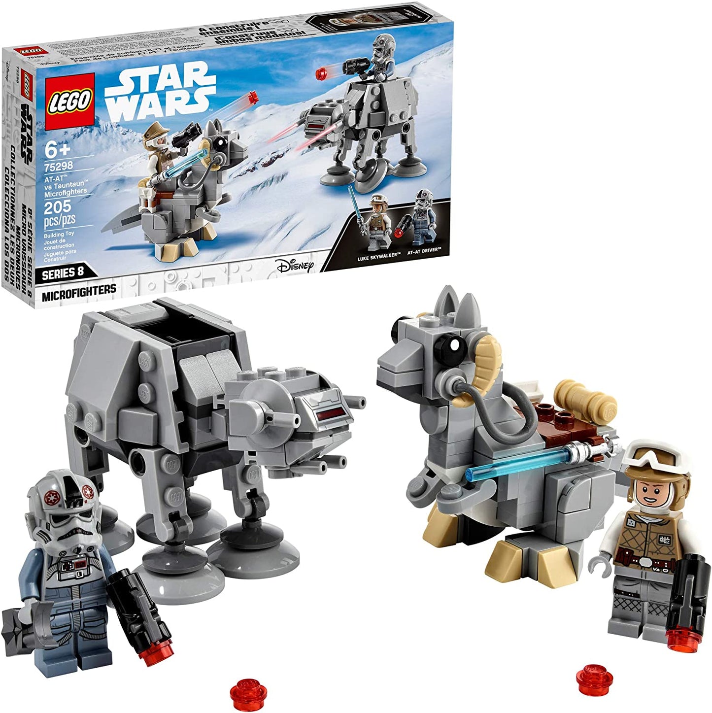 Lego star wars Micro-fighters Series 8 Luke Skywalker v.s At-AT