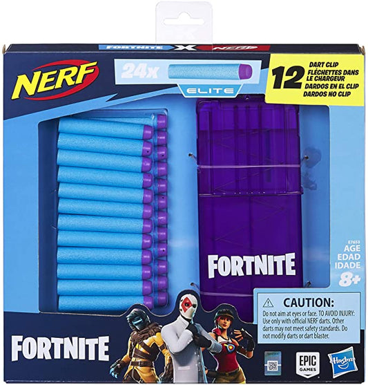 Nerf fortnite 24x elite darts and magazine