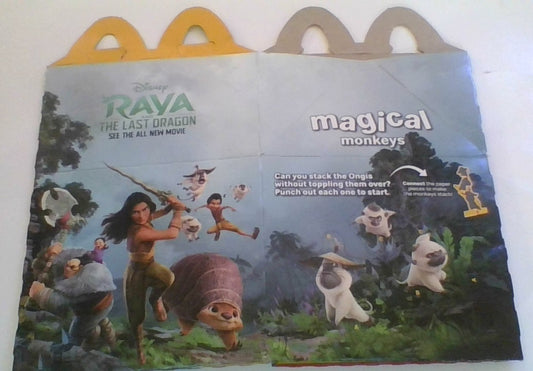 McDonald Raya and The Last Dragon Happy Meal Box
