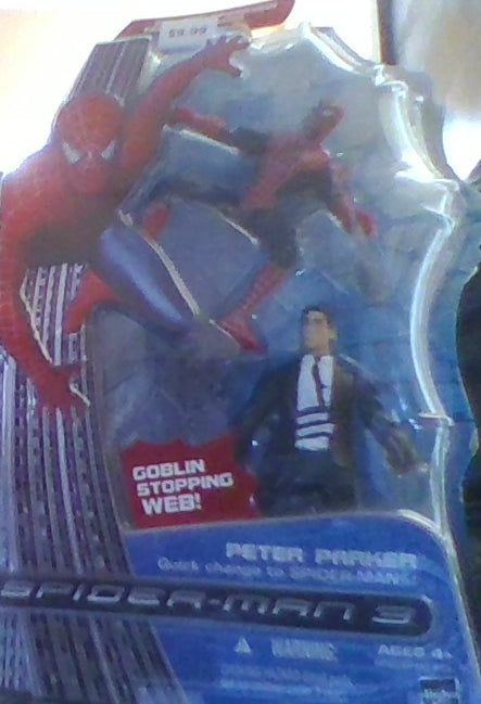 Spider Man 3 quick change Peter Parker to Spider-Man 2-pack