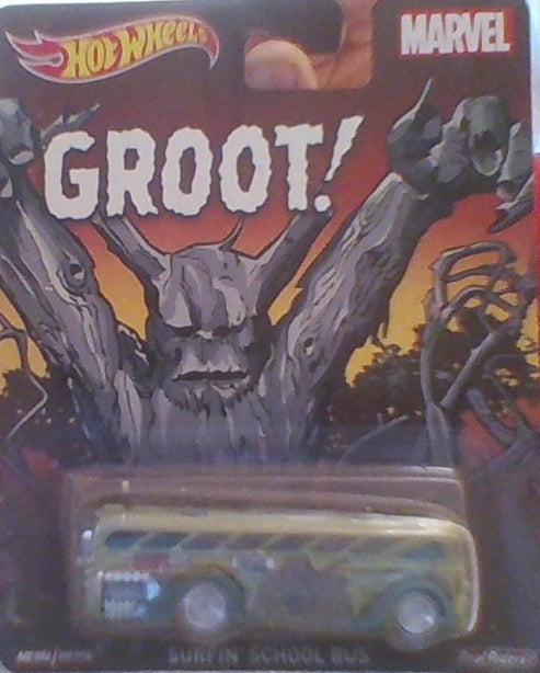 HotWheels Marvel Groot Surfin' School Bus