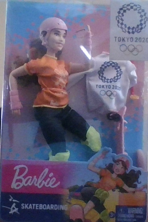 Skateboarding Barbie Doll