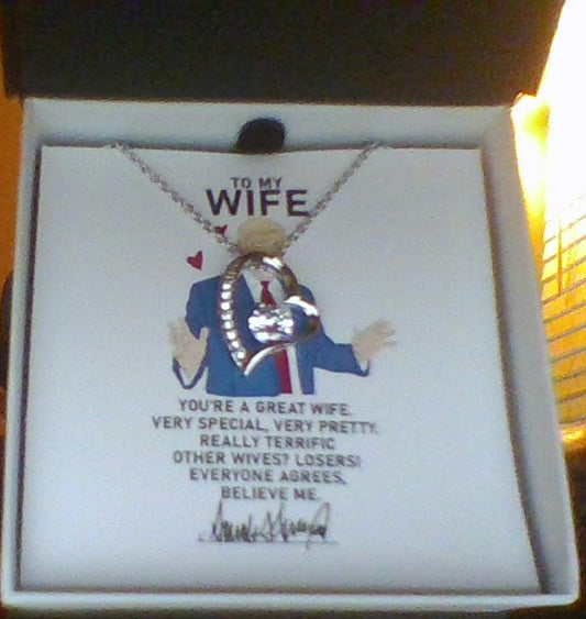 Official Donald trump Pendent Valentines gift to his wife