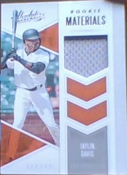 2020 Absolute Rookie Materials Relic #ARM-JD Jaylin Davis - San Francisco Giants