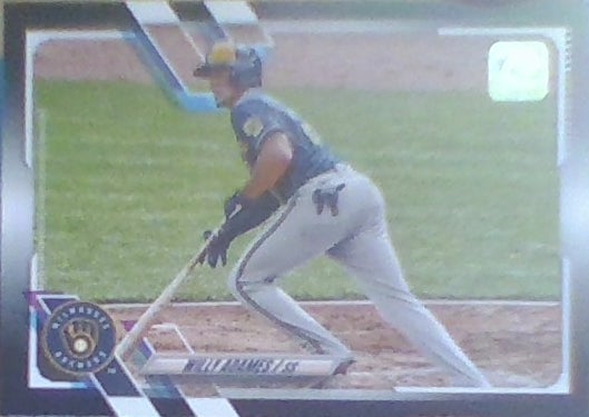 2021 Update Base Black #US276 Willy Adames 4/70   Milwaukee Brewers