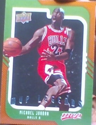 MICHAEL JORDAN 2008 09 UPPER DECK MVP LEGENDS CARD # 245  BULLS!
