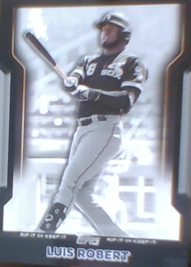 2021 Topps RIP Series Luis Robert Black #12/50 UNRIPPED Chicago White Sox