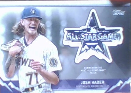 2021 Topps Update #ASGP JH Josh Hader Brewers All Star Game Relic