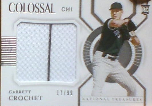 2021 National Treasures Colossal Materials Garrett Crochet 17/99