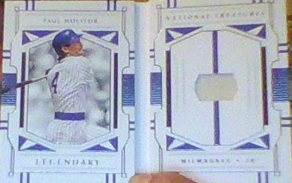 Paul Molitor Booklet National Treasures Game Used Legendary Materials 22/49 HOF
