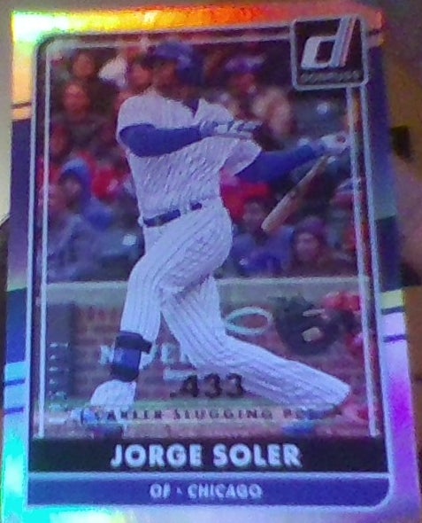 2016 Donruss Stat Line Career #167 Jorge Soler 125/433
