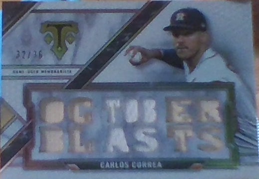 2021 Topps Triple Threads Relics Carlos Correa TTR CC Astros 32/36