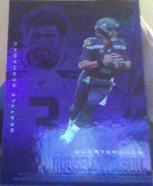 2020 PANINI ILLUSIONS RUSSELL WILSON BLUE PARALLEL #93