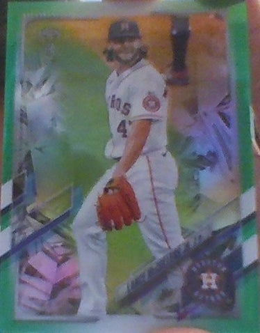 2021 Topps Chrome Green Refractor #209 Lance McCullers Jr 26/99 Houston Astros