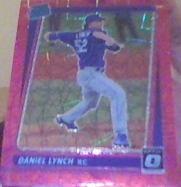 2021 Donruss Optic Daniel Lynch #125 Rated Rookie Pink Velocity Prizm 115/249