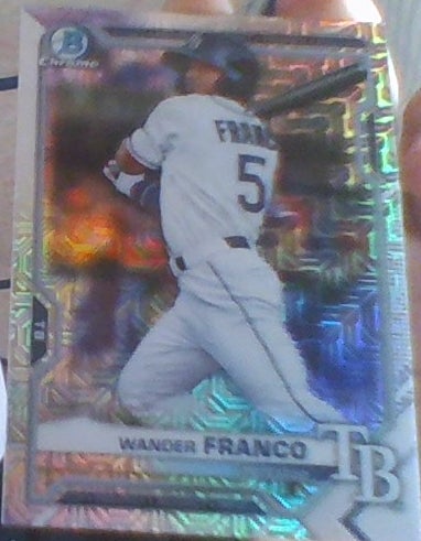 ?Wander Franco 2021 Bowman Chrome Mojo #BCP57 ROOKIE RC #1 Prospect RAYS??