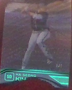 2021 Panini Chronicles Clear Vision green 5/5 Ha-Seong Kim RC Rookie San Diego Padres #22