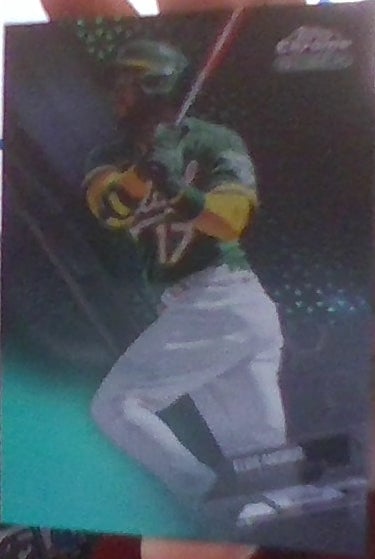 ELVIS ANDRUS 2021 Topps Chrome Black GREEN REFRACTOR #24 SP 58/99