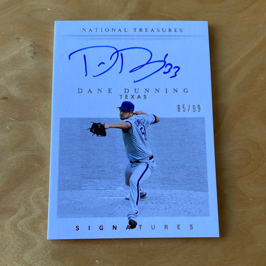 Panini National Treasures Auto Dane Dunning 85/99 #RS-DD