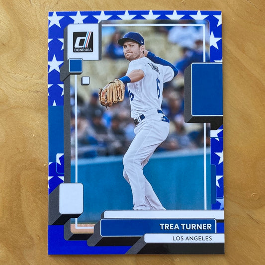Panini Donruss Blue Parallel Spirit Trea Turner #149