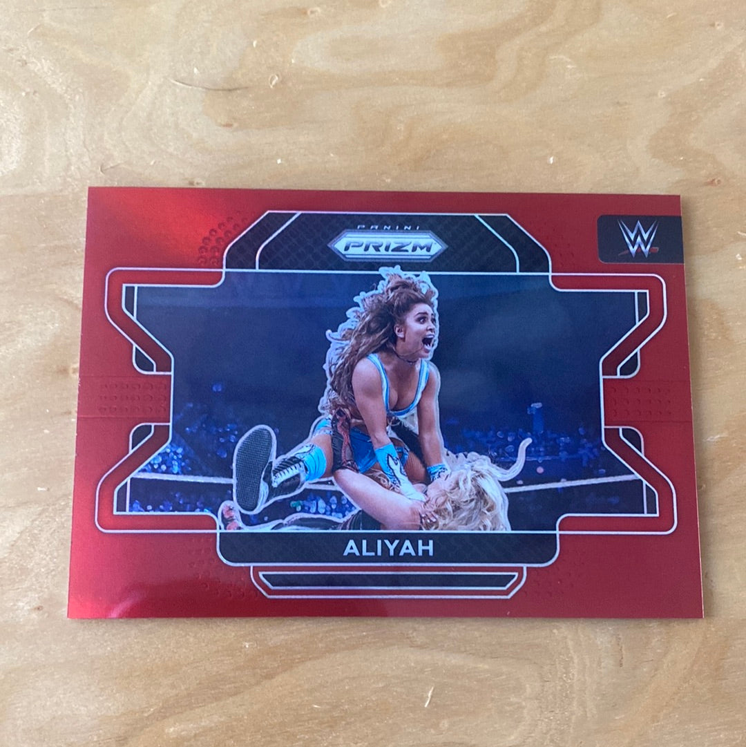 Panini Prizm WWE Smackdown Red Aliyah #47 107/299