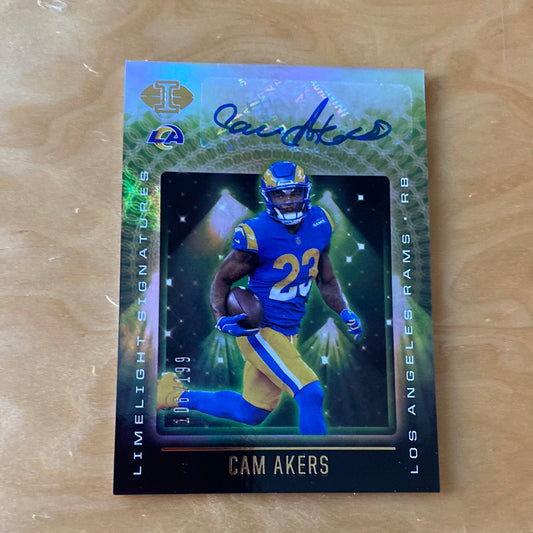 Panini illusions Limelight Signatures Cam Akers 106/199 #LS-CA