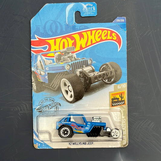 HotWheels Baja Blazers 6/10 €˜42 Willys MB Jeep