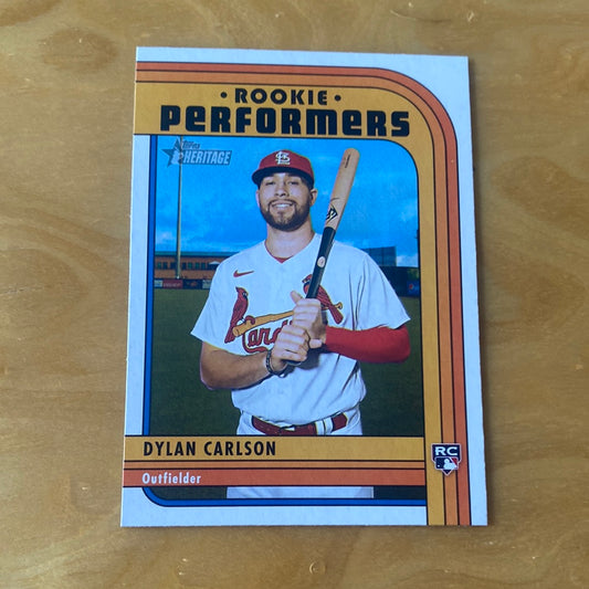 Topps Heritage Rookie Performers Dylan Carlson #RP-7