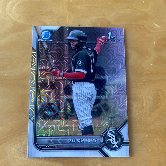 Topps B Chrome 1st Bowman Parallel Elijah Tatis #BCP-23