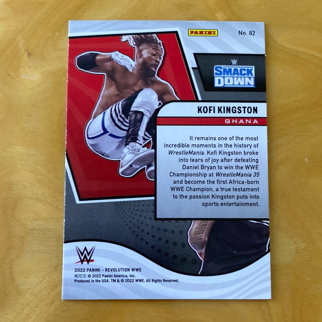 Panini Revolution WWE Smackdown Kofi Kingston #82