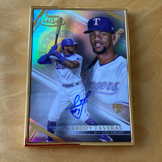 Topps Gold Label Framed Auto RC Leody Taveras #FA-LT