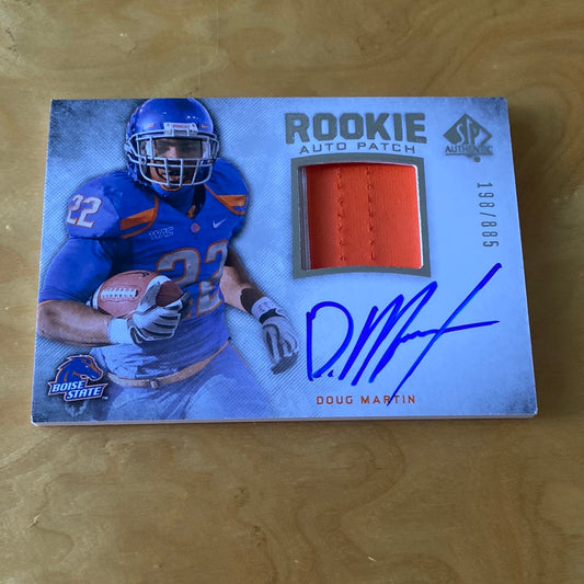Upper Deck Rookie Patch Auto Doug Martin 198/885 #252