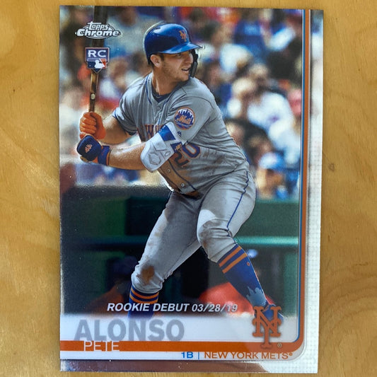 Topps Chrome Rookie Debut 03/28/19 Pete Alonso #52