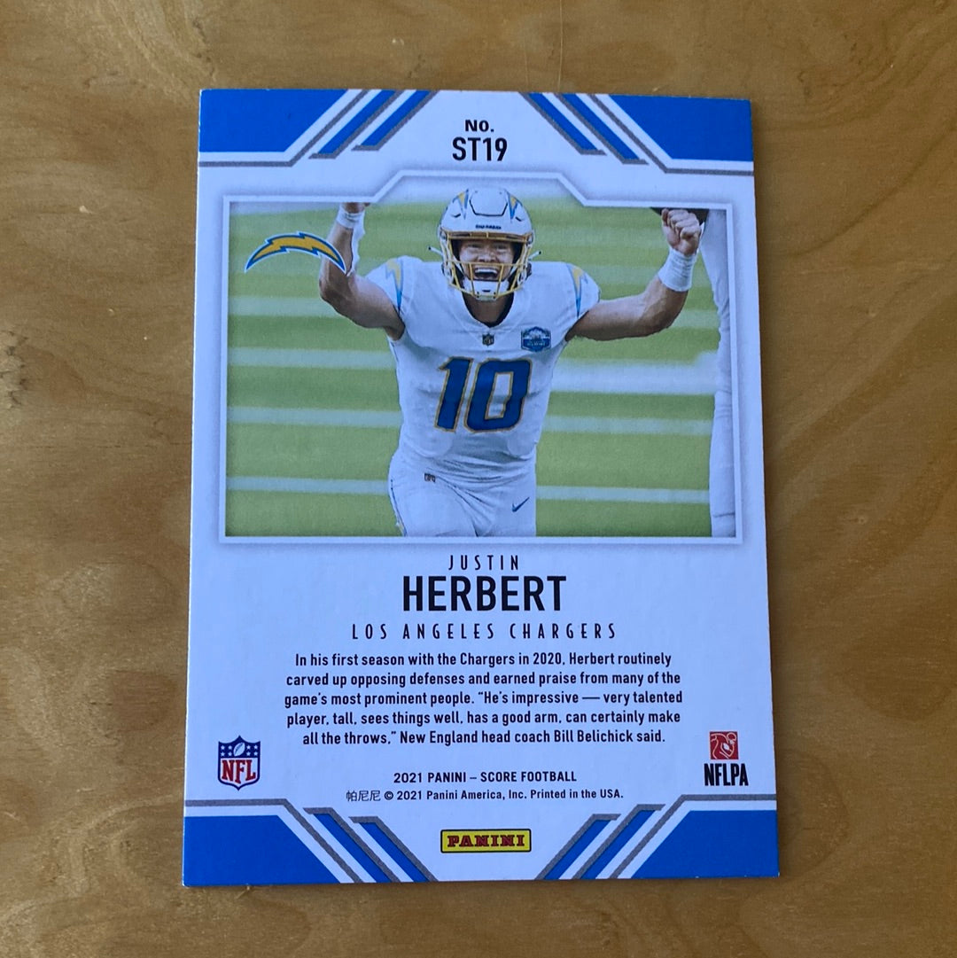 Panini Score ScoreTeam Justin Herbert #ST19