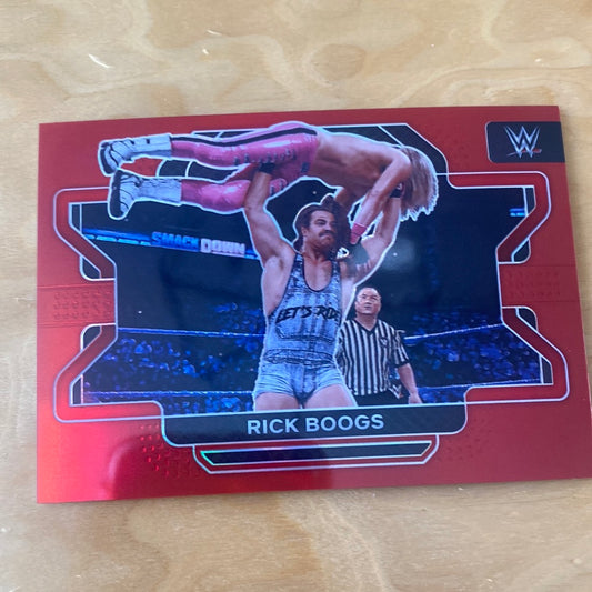 Panini Prizm WWE Smackdown Red Rick Boogs #10 161/299