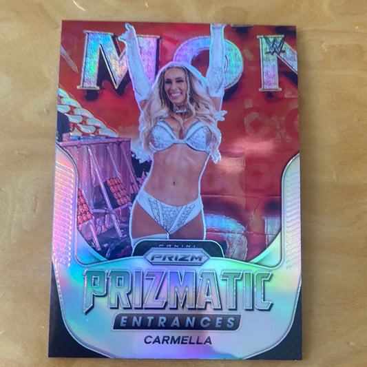 Panini Prizm WWE Raw Prizmatic Entrances Carmella #1