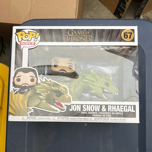 Game Of Thrones POP Rides Jon Snow & Rhaegal