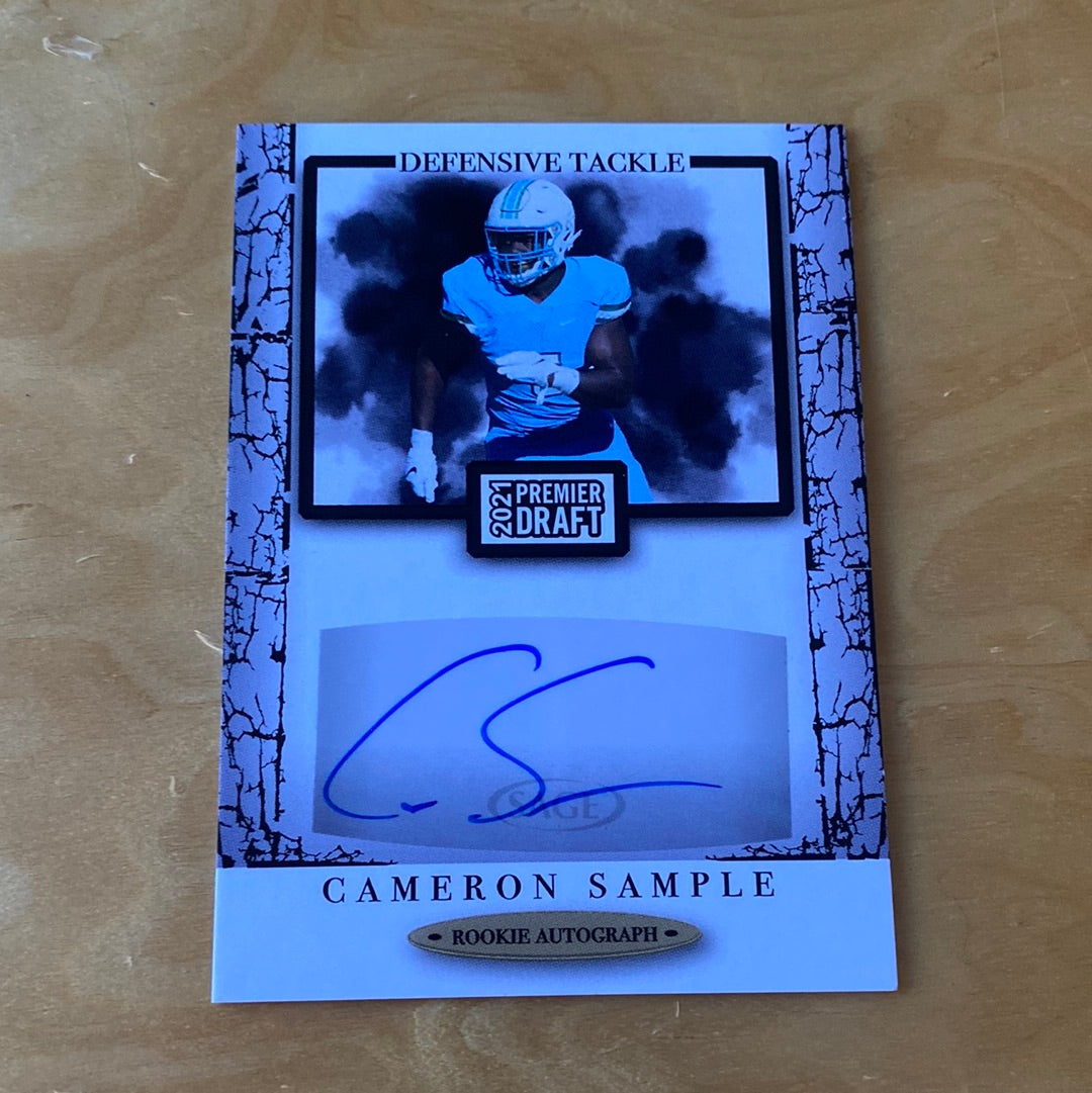 Sage 2021 Premier Draft Rookie Autograph Cameron Sample #AI34